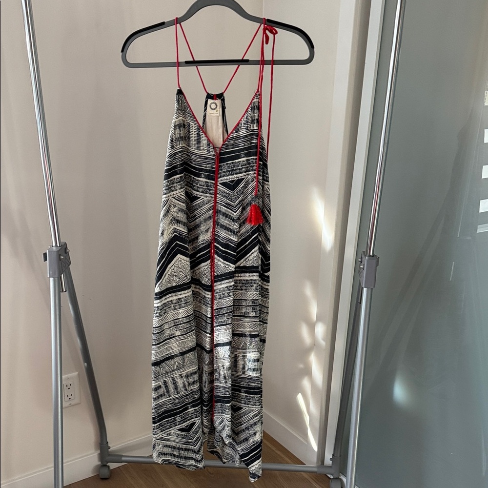 Anthropologie Akemi + Kin Maxi Dress | Red Tie Straps | XS